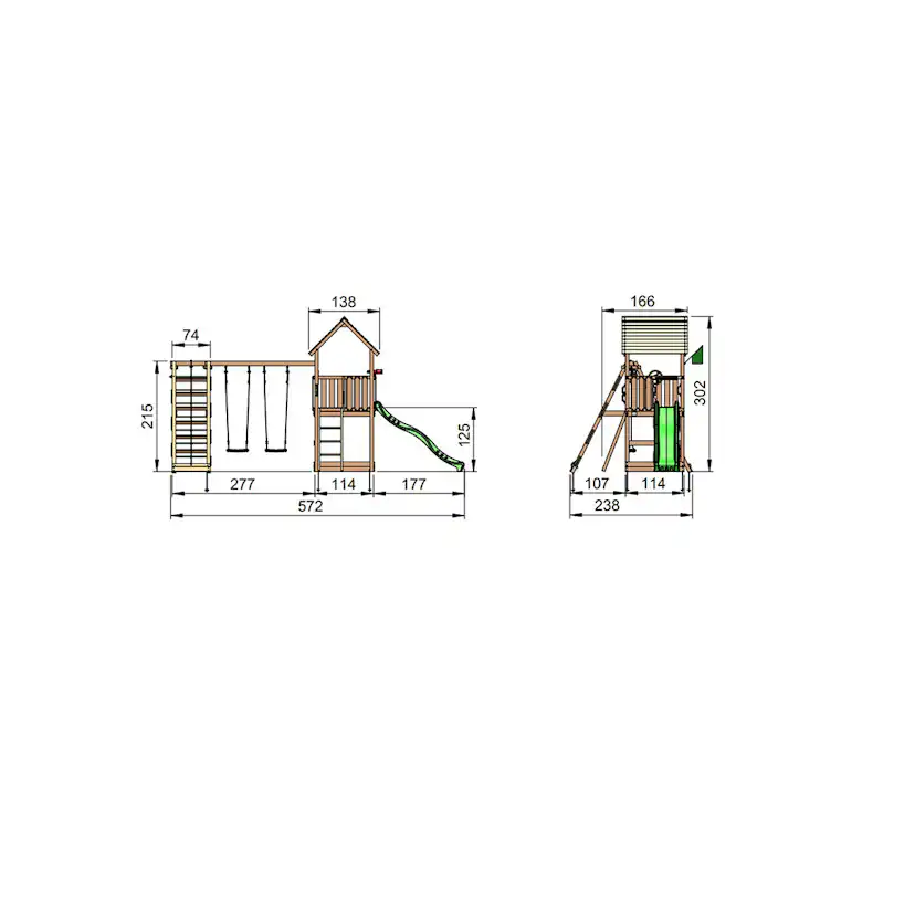Lektorn Jungle Gym Club Komplett Inkl Climb Modul X'tra