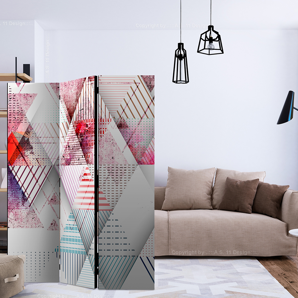Rumsavdelare Skärmvägg Arkiio Triangular World 135x172 cm