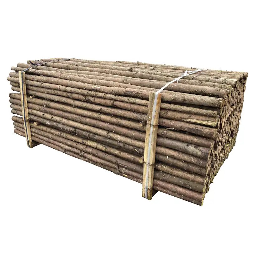 Staket Nordic Fence Bjälkar Med Bark