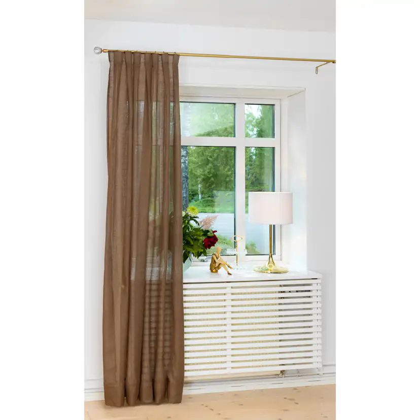 Gardinstångset Kirsch Moon 120-210cm Matt Guld