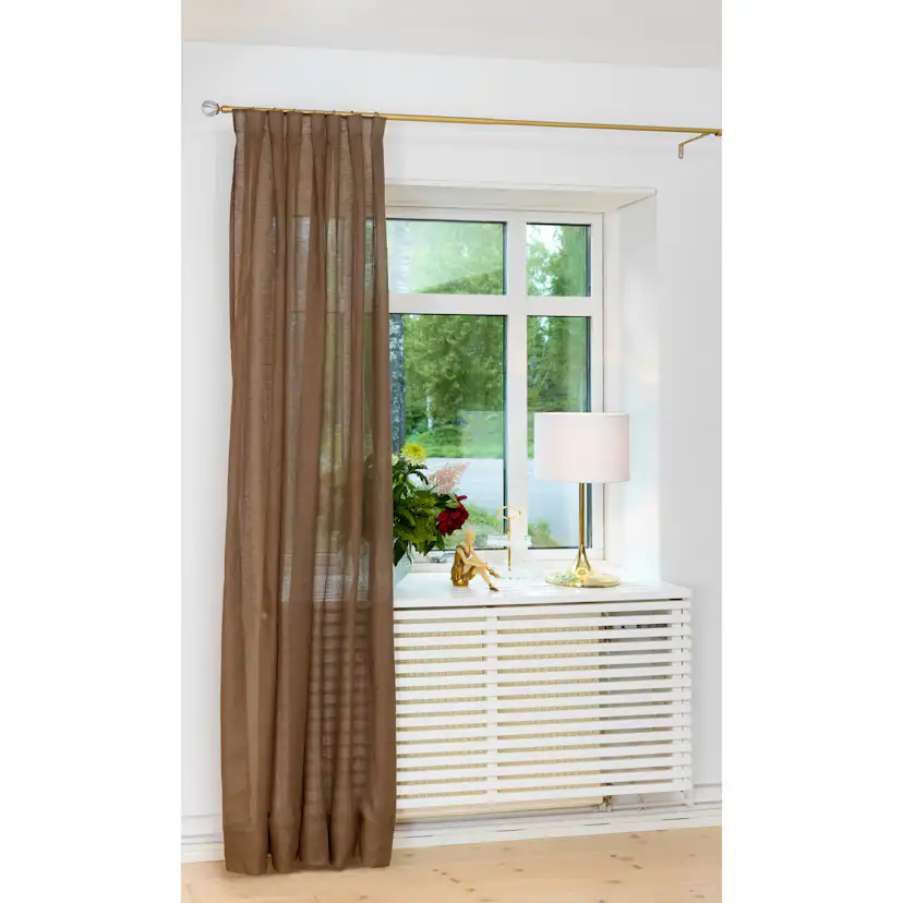 Gardinstångset Kirsch Moon 120-210cm Matt Guld