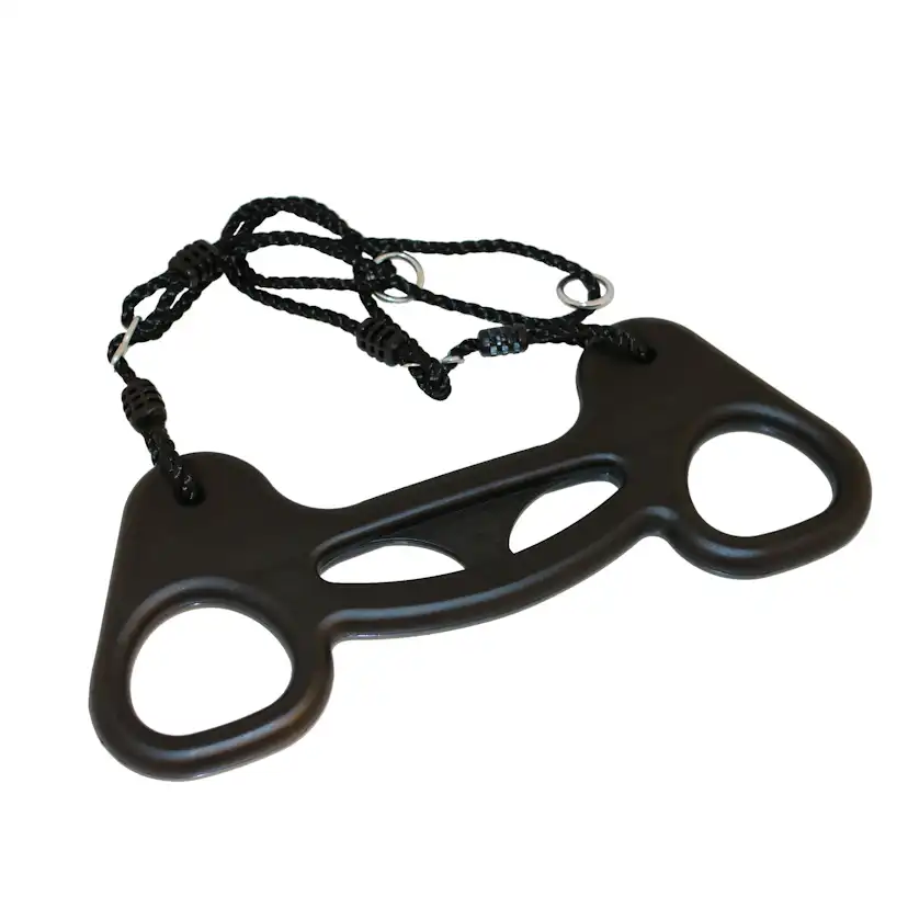 Trapetsgunga Nordic Play Plast med Rep Svart