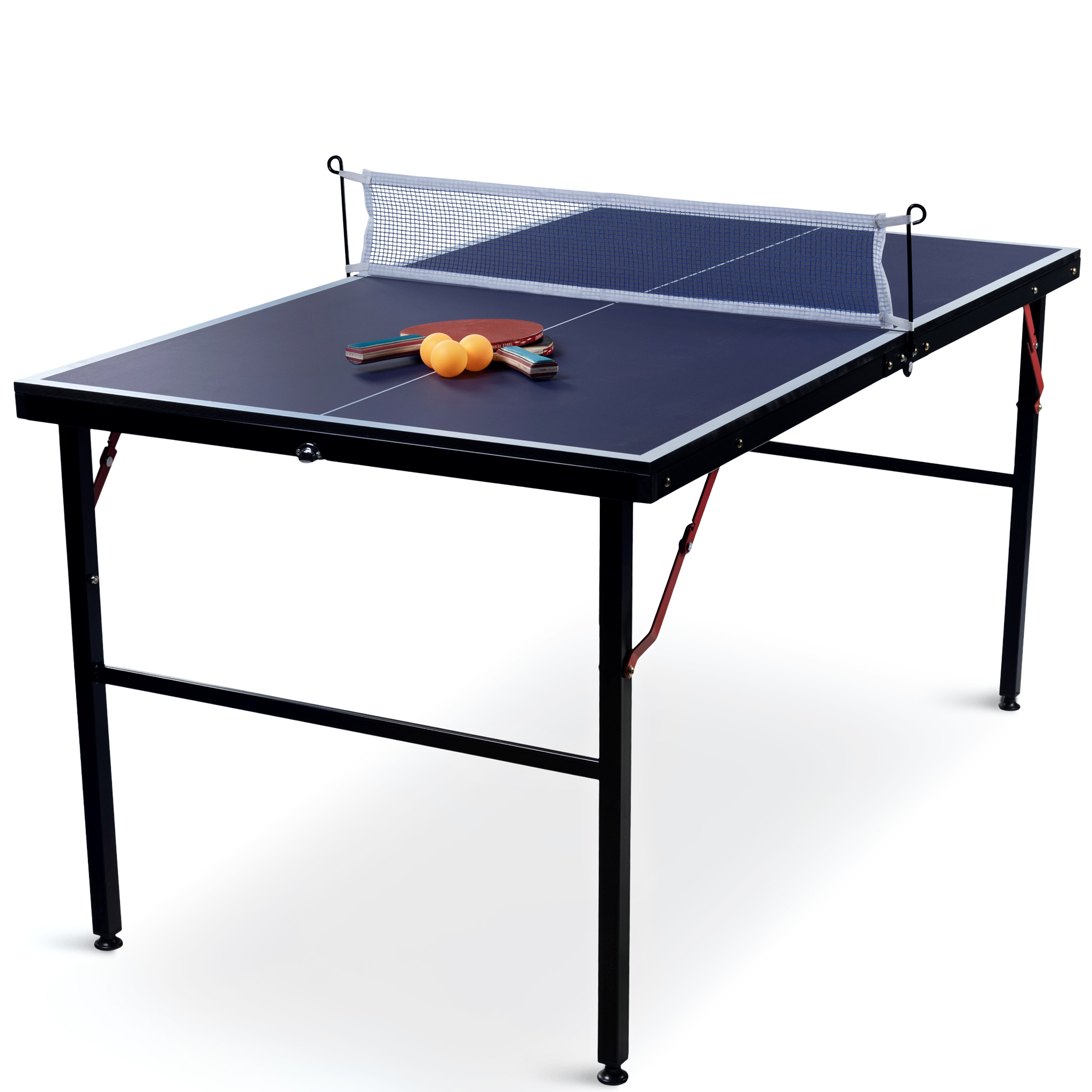 Pingisbord Trekkrunner Mini med Nät/2 Rack/3 Bollar