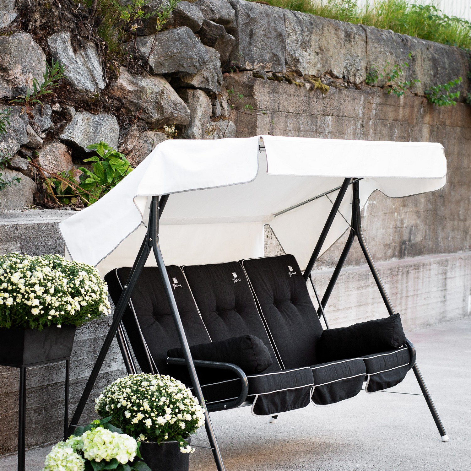 Suvi 3- pers. hammock, 71B-1 Grå/Svart