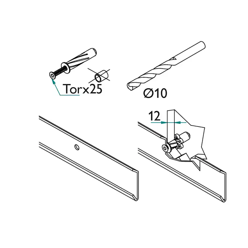 Expanderplugg Lundbergs för Enkelgips Wide 4-Pack