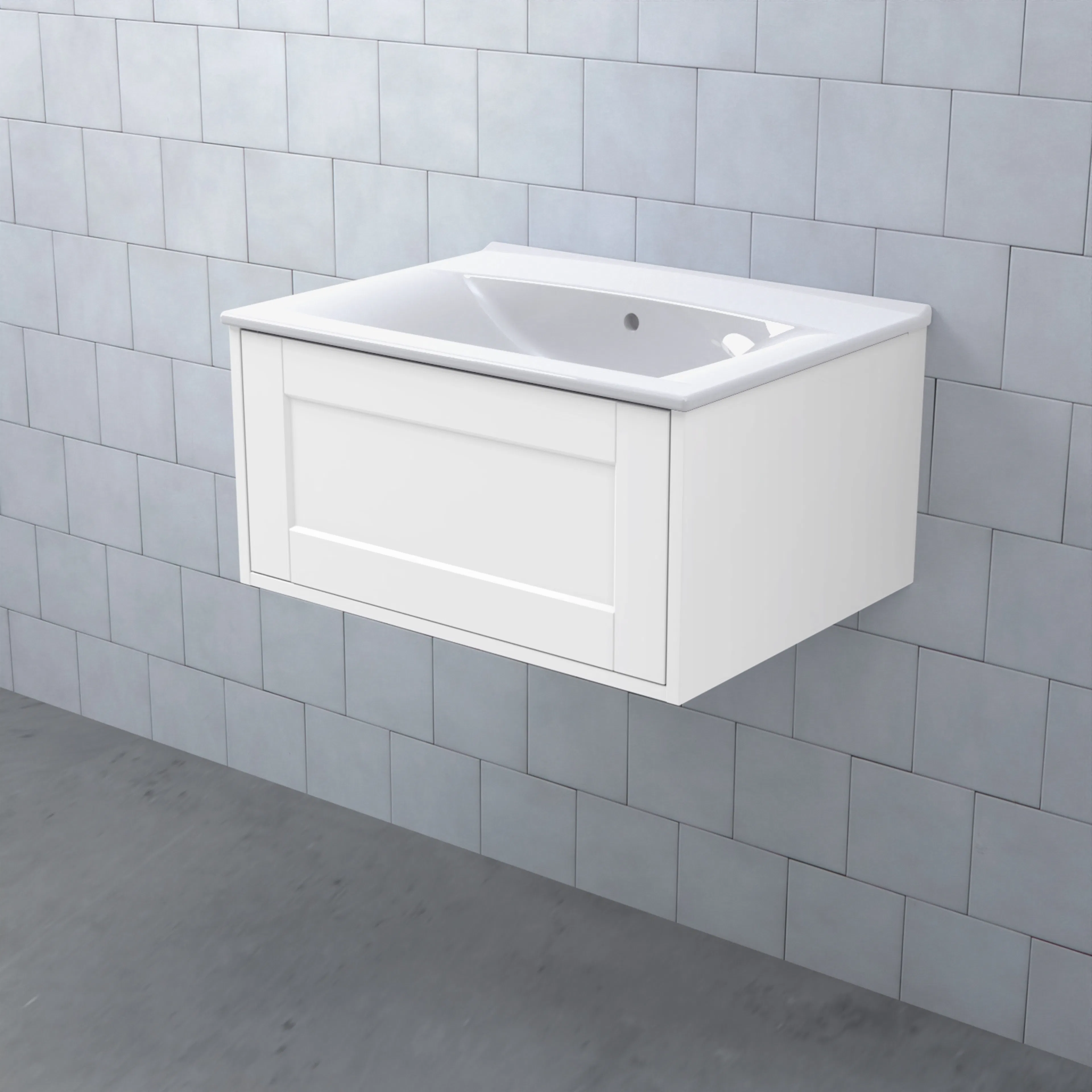 MEJDA Kommod Låg 60-45 Dälja Vit BxHXD: 598x296x465 mm, Dälja Vit