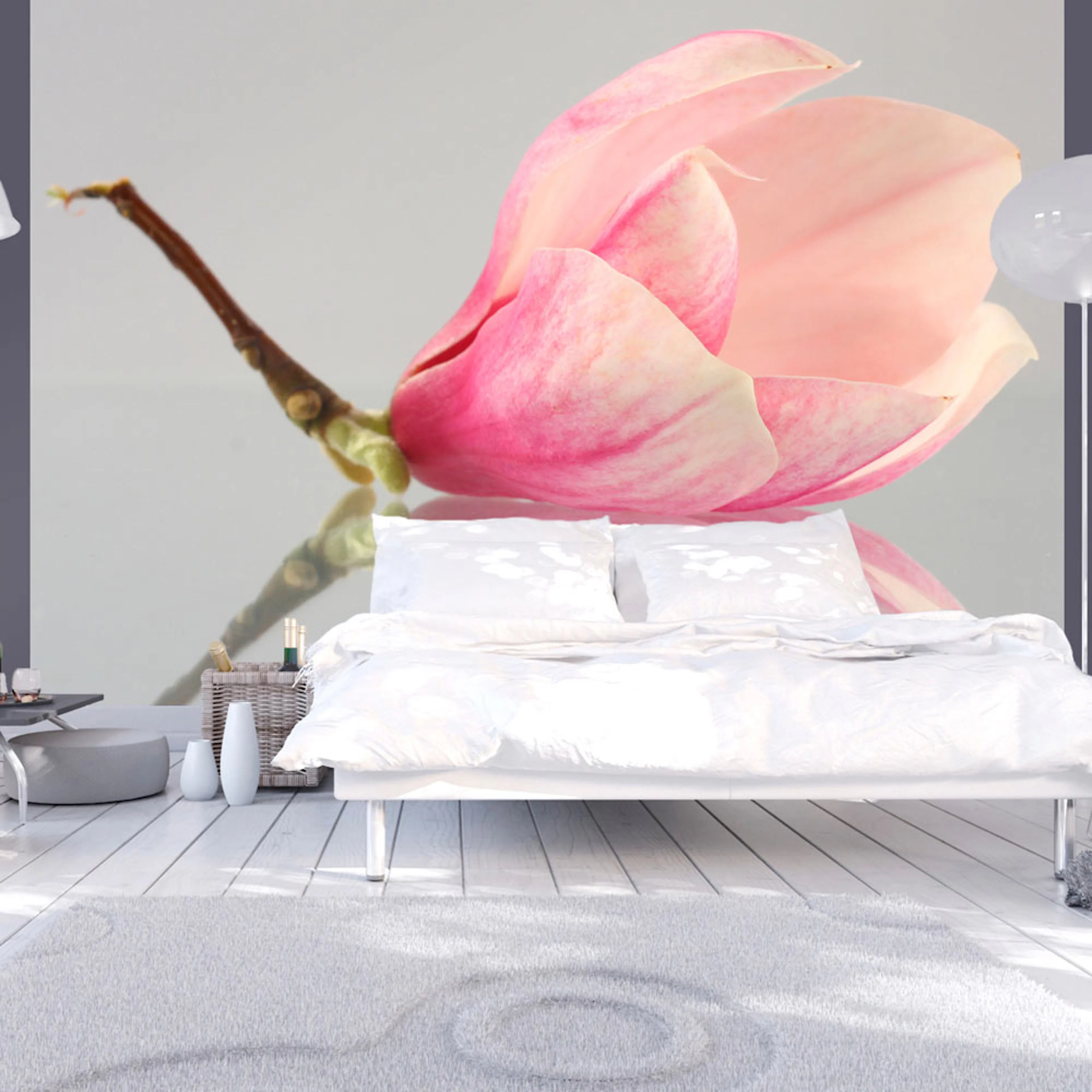 Fototapet Arkiio En Ensam Magnolia Blomma