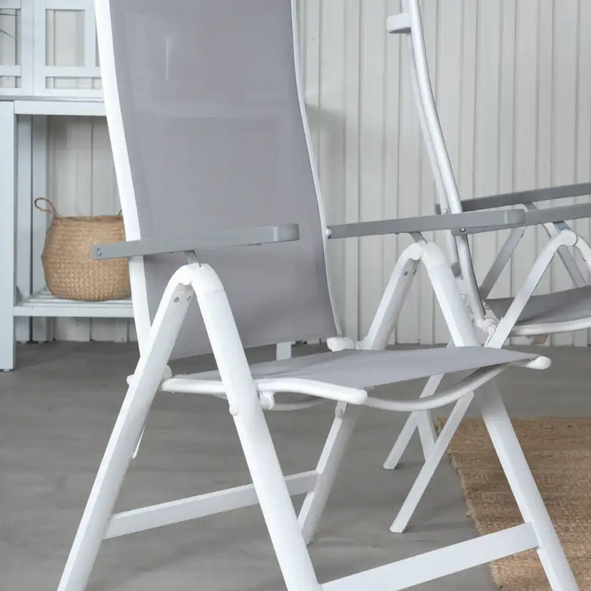 Matgrupp Venture Home Aleyna 160 Vit med 4 Aleyna Positionsstolar