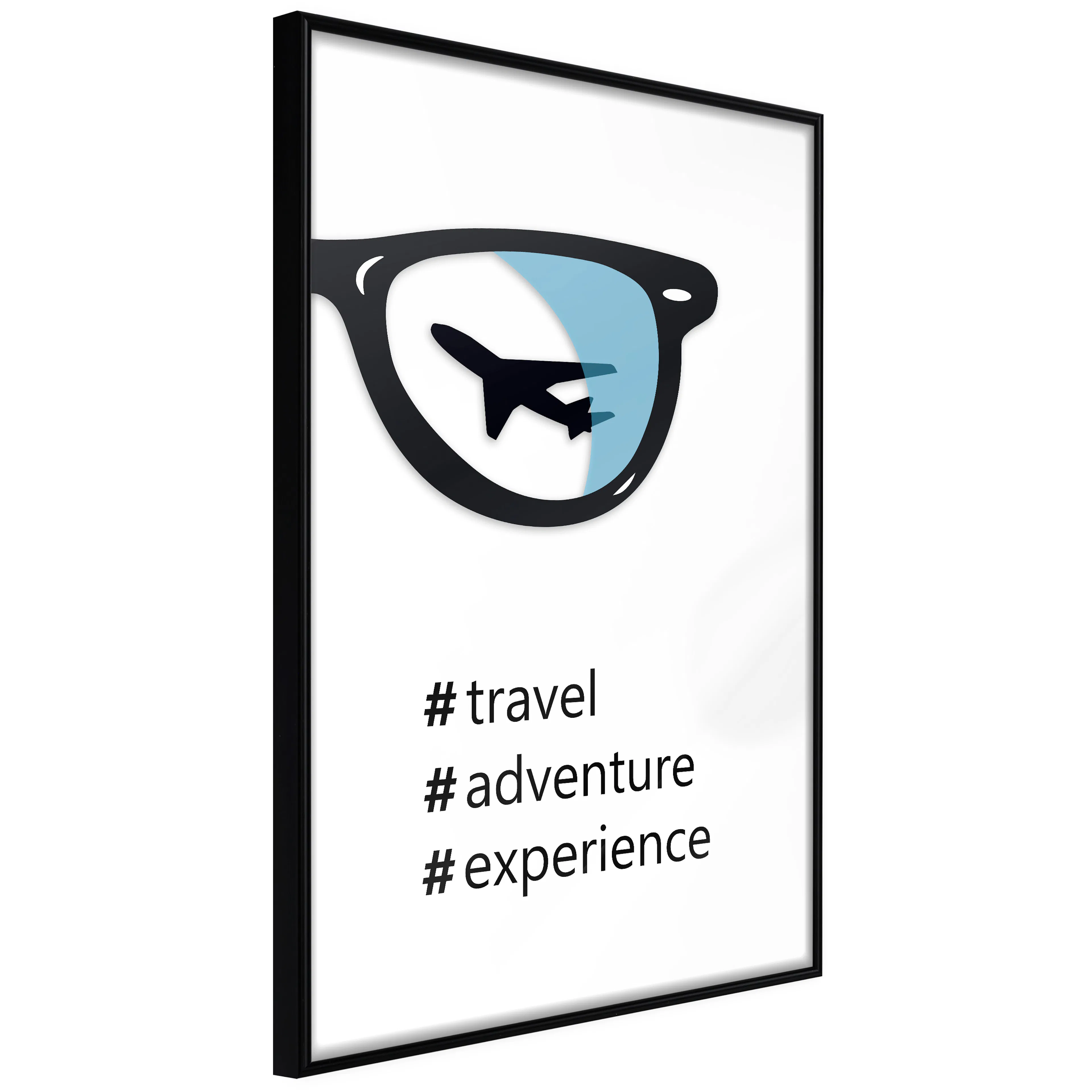 Affisch - New Experiences [Poster] 40x60 Svart ram, 40x60 cm