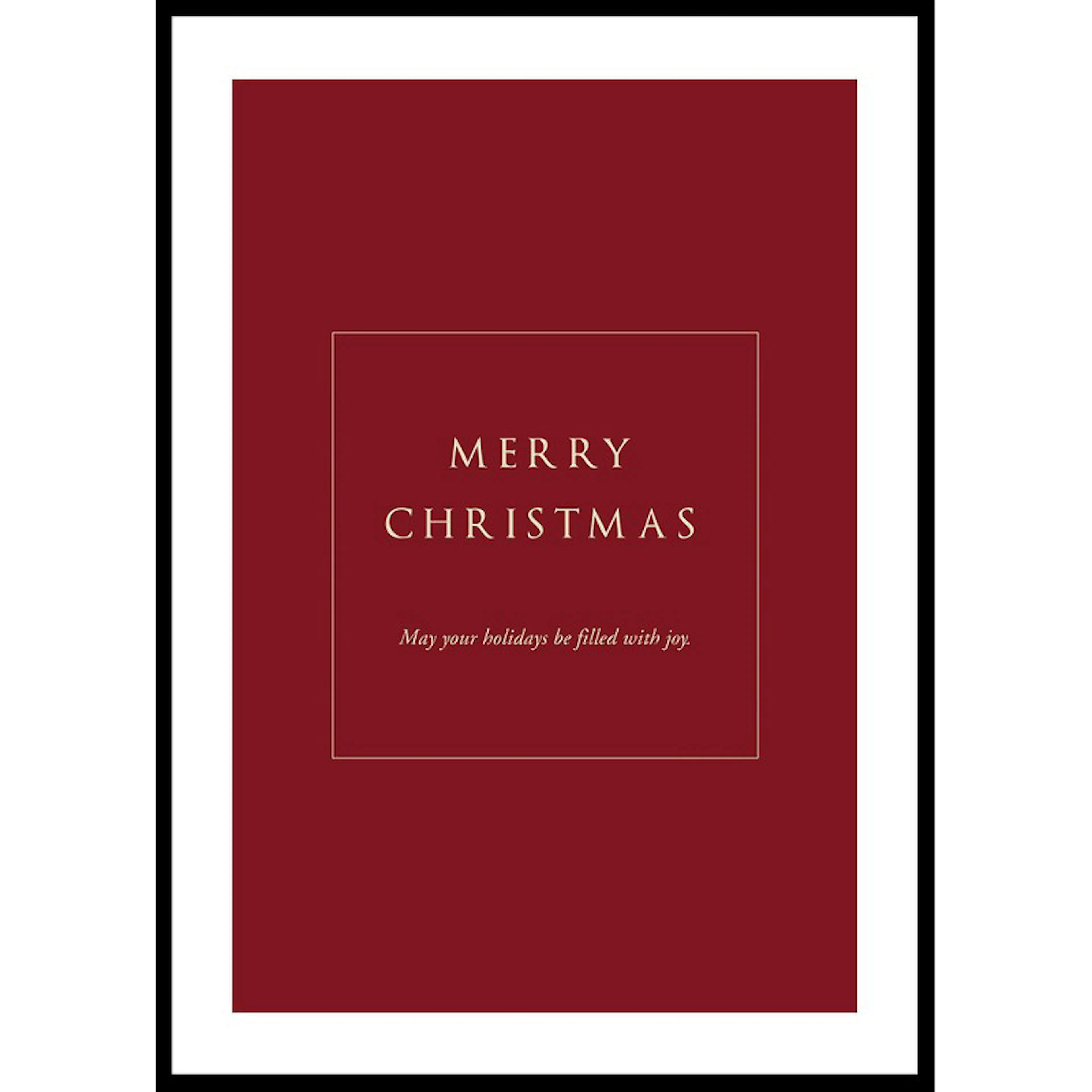 Poster Gallerix Merry Christmas Joy R&W