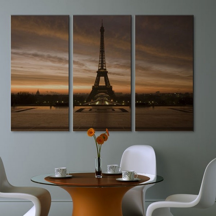 Tavla Arkiio Eiffel Tower At Dusk