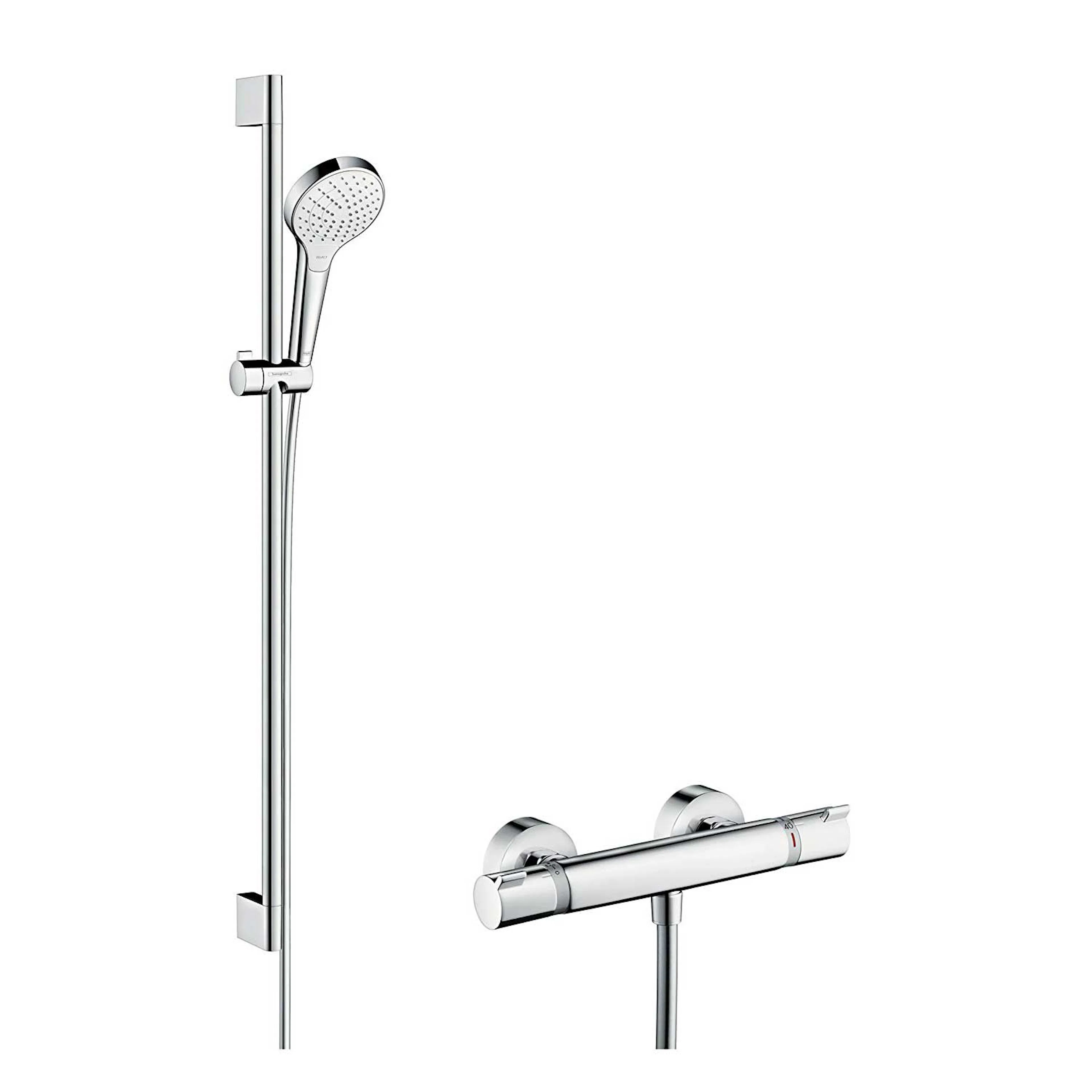 Duschset Hansgrohe Croma Select S Vario Kombipaket 90 cm Höjd 959 mm