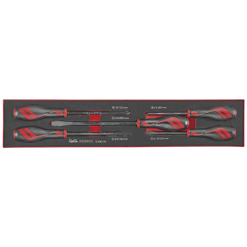 Skruvmejselsats 5-delar Teng Tools TEXMDTN
