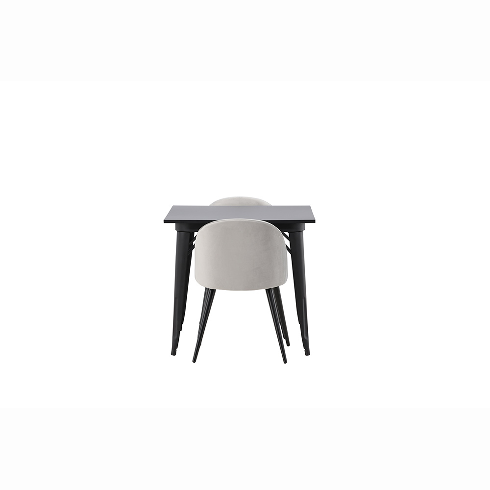 Matgrupp Venture Home Tempe med 2 Velvet Stolar