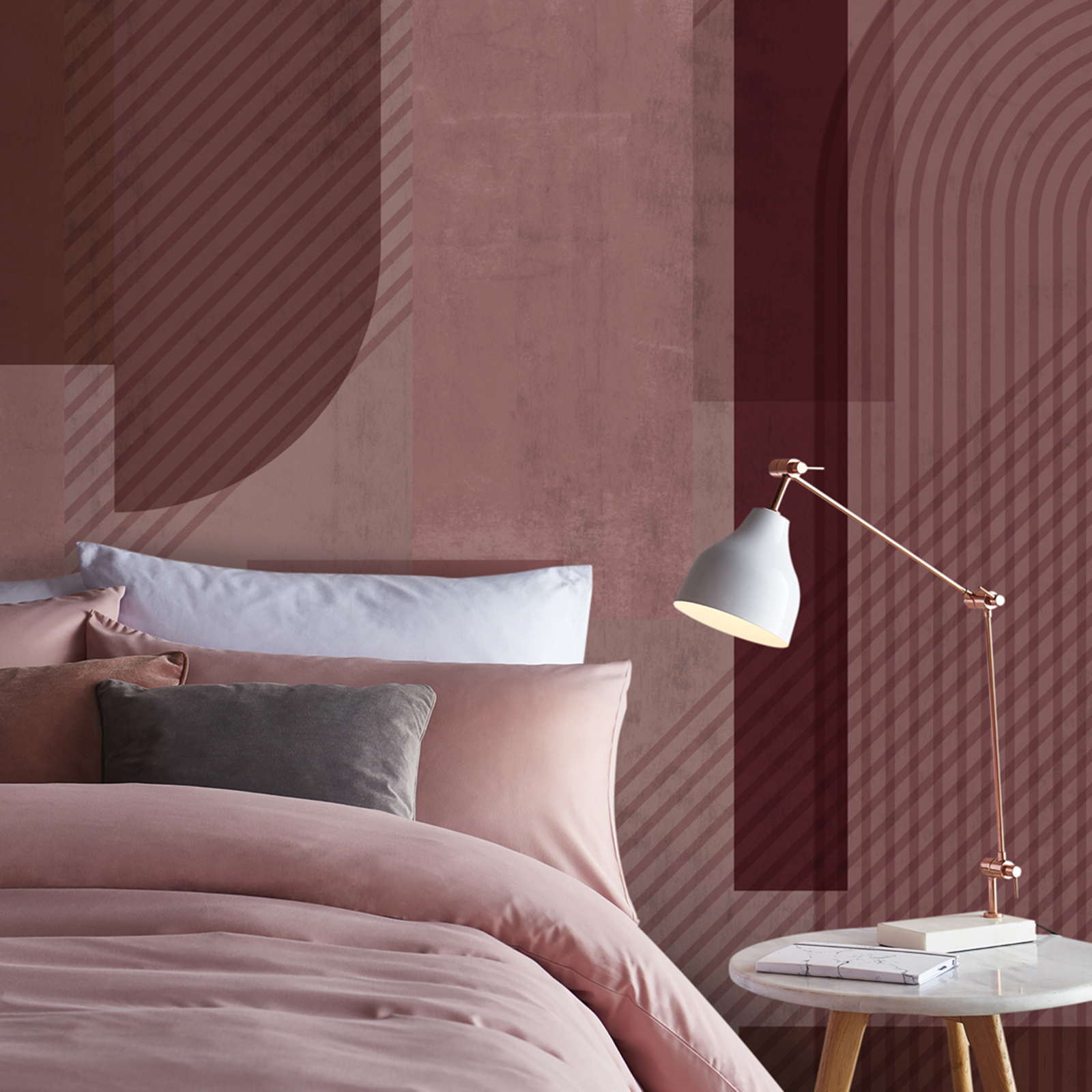 Fototapet Art For The Home Eighties Bordeaux 280x200 cm