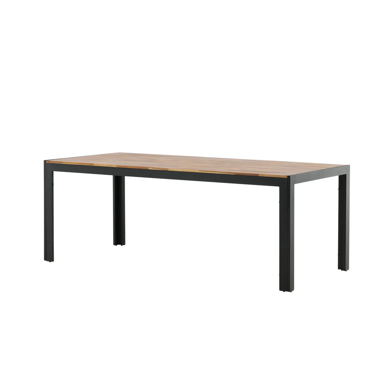 Utebord Venture Home Bois 205 cm Akacia/Svart
