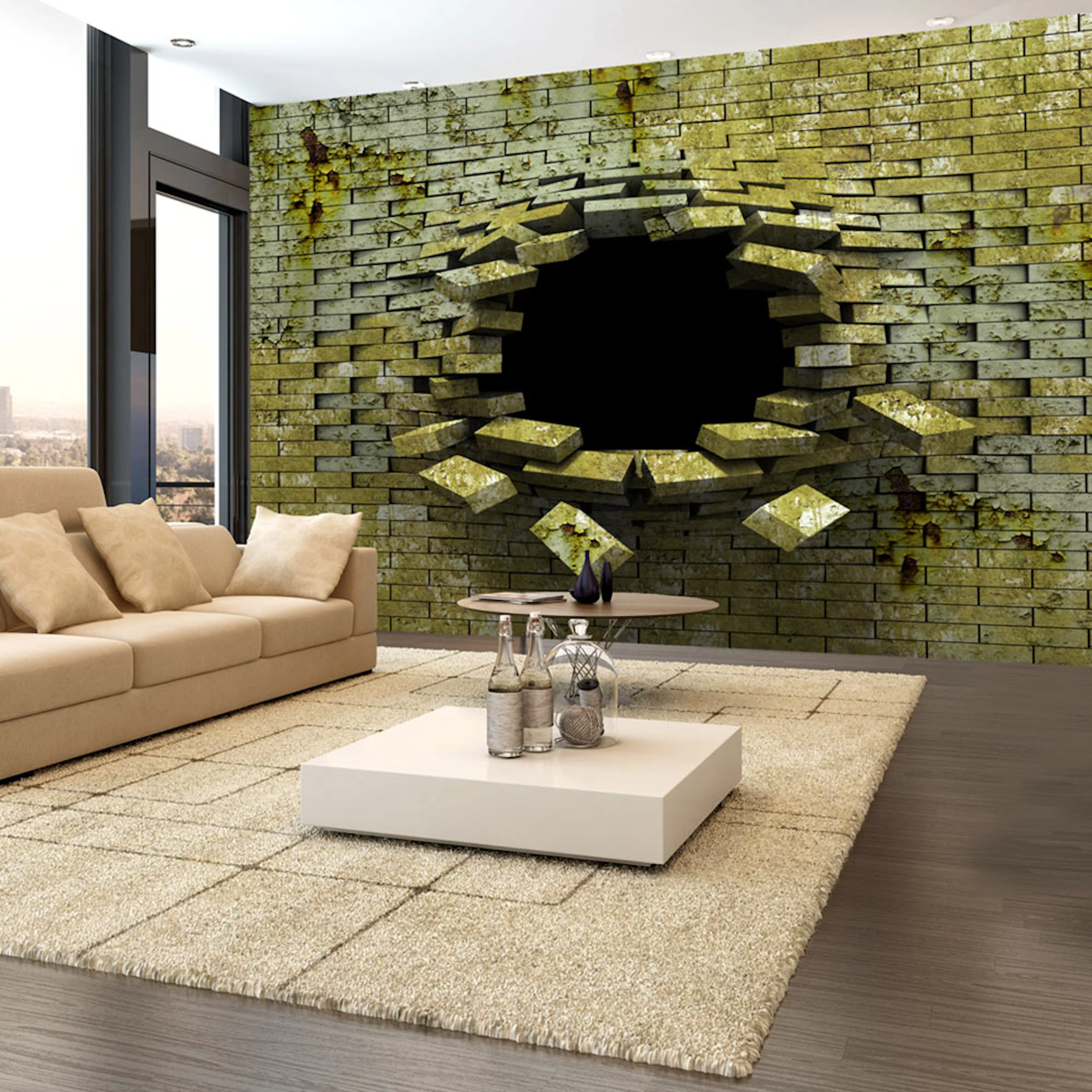Fototapet Arkiio Självhäftande Spellbound Bricks