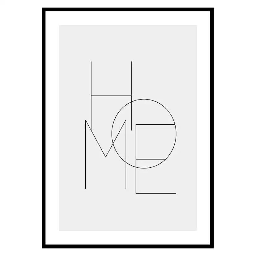 Poster Gallerix Home Typo