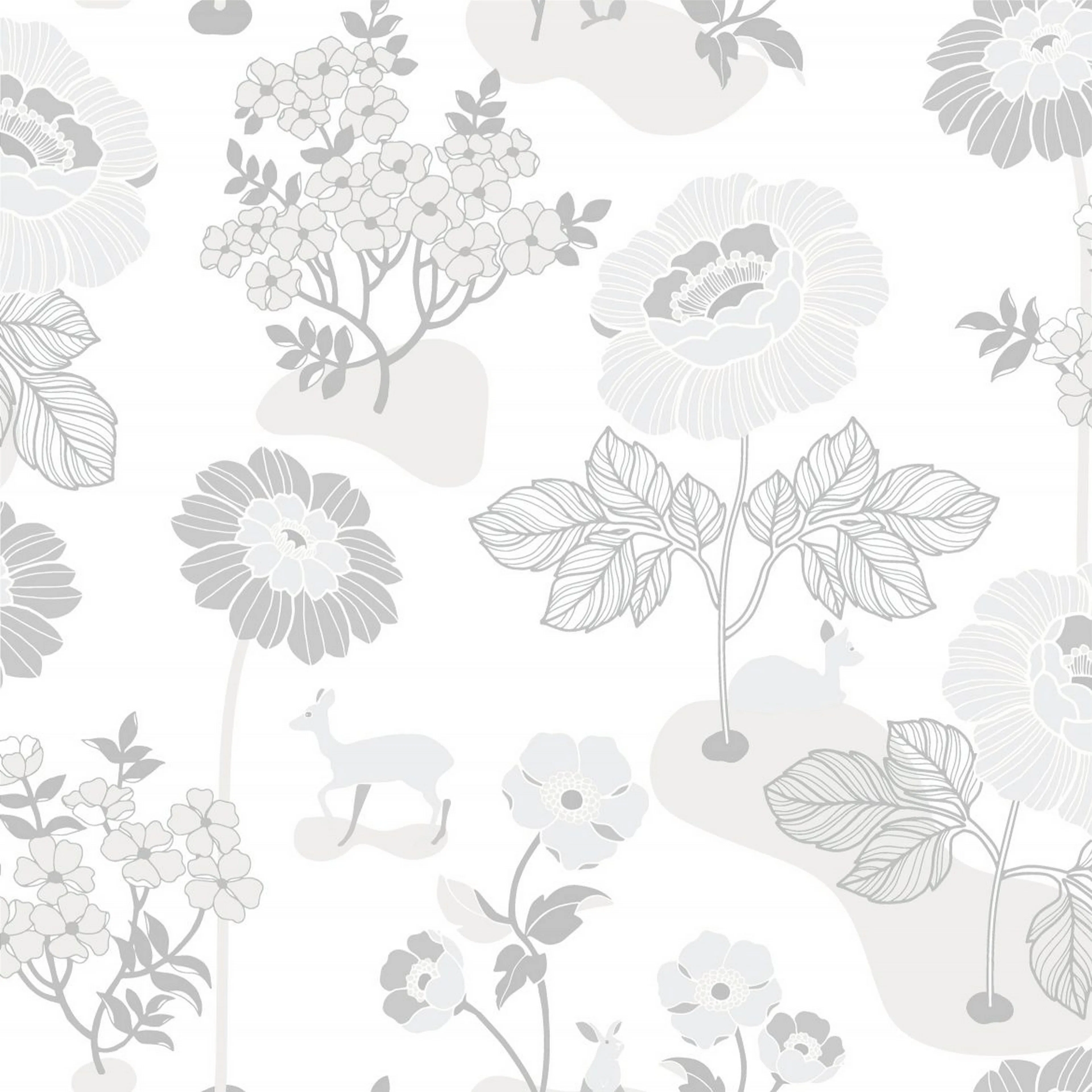 Tapet Duro 1900 Blomsteräng Silver 398-01