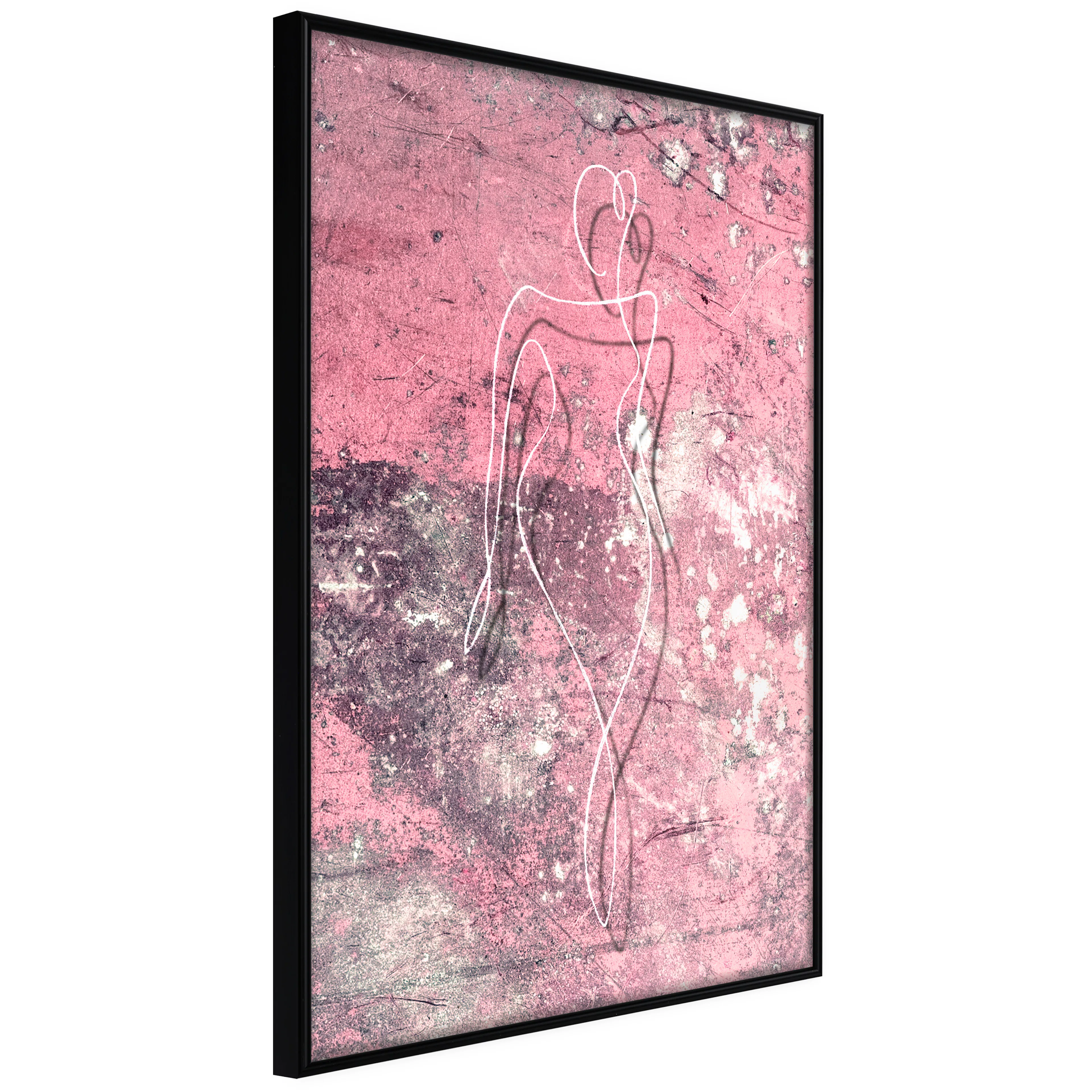 Affisch - Marble Shape [Poster] 40x60 Svart ram, 40x60 cm