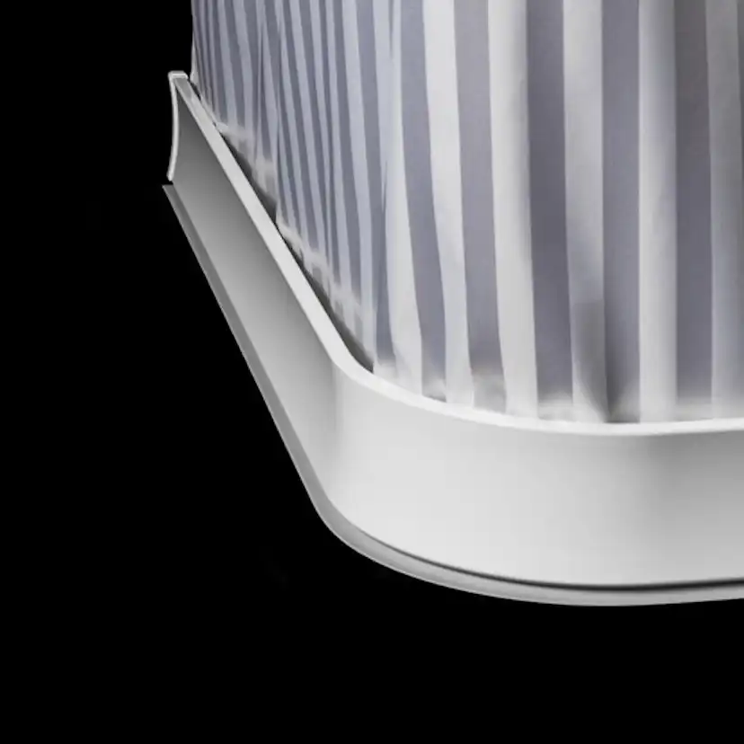 Duschsarg Leijma Stabil L-Form Vit