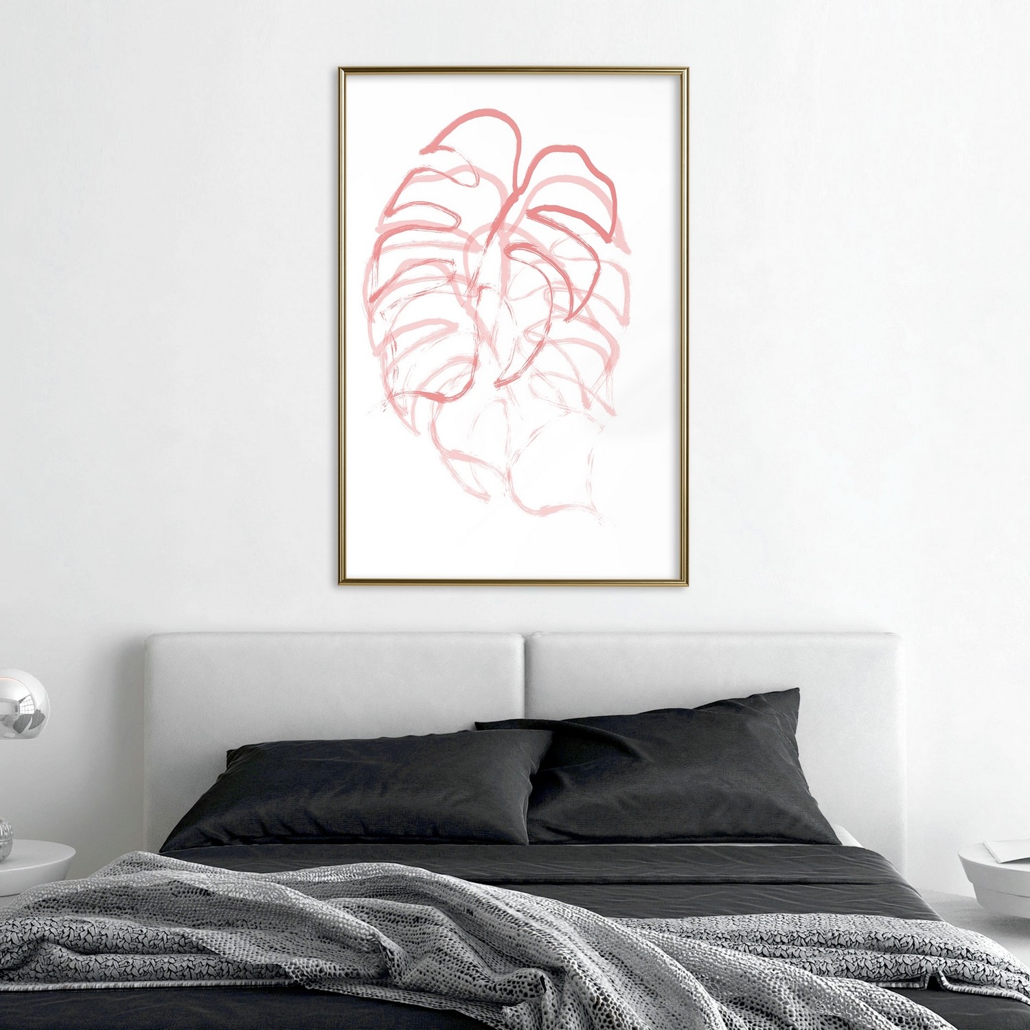 Affisch - Monster in Motion [Poster] 40x60 Guld ram, 40x60 cm