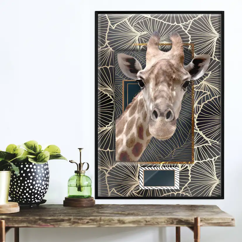 Poster Artgeist Affisch Giraffe