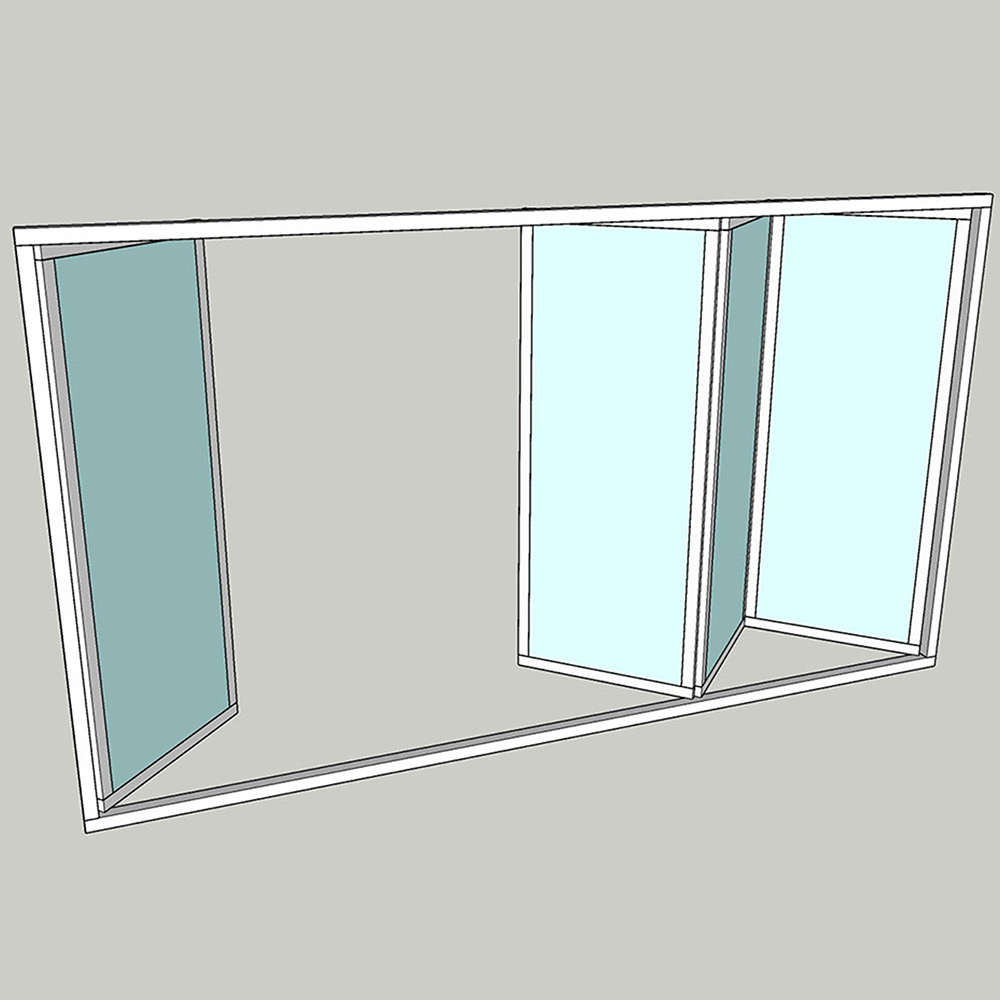 Vikparti Allvy Sunroom s75 3-Glas 4-Delad