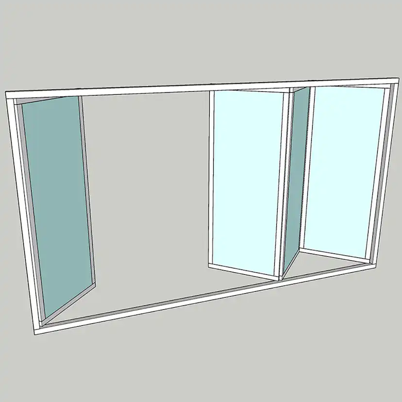 Vikparti Allvy Sunroom s75 3-Glas 4-Delad