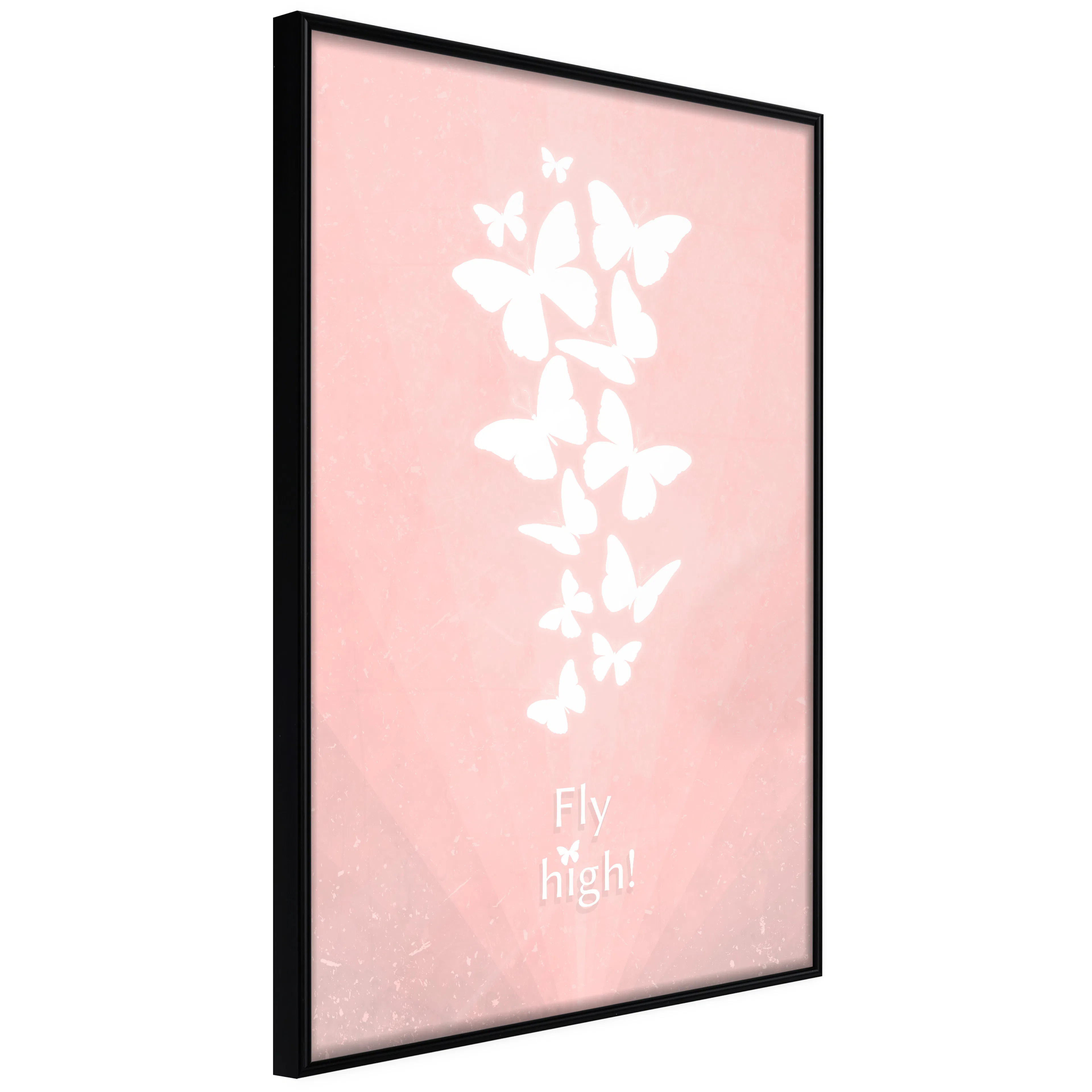 Affisch - Fly High! [Poster] 40x60 Svart ram, 40x60 cm