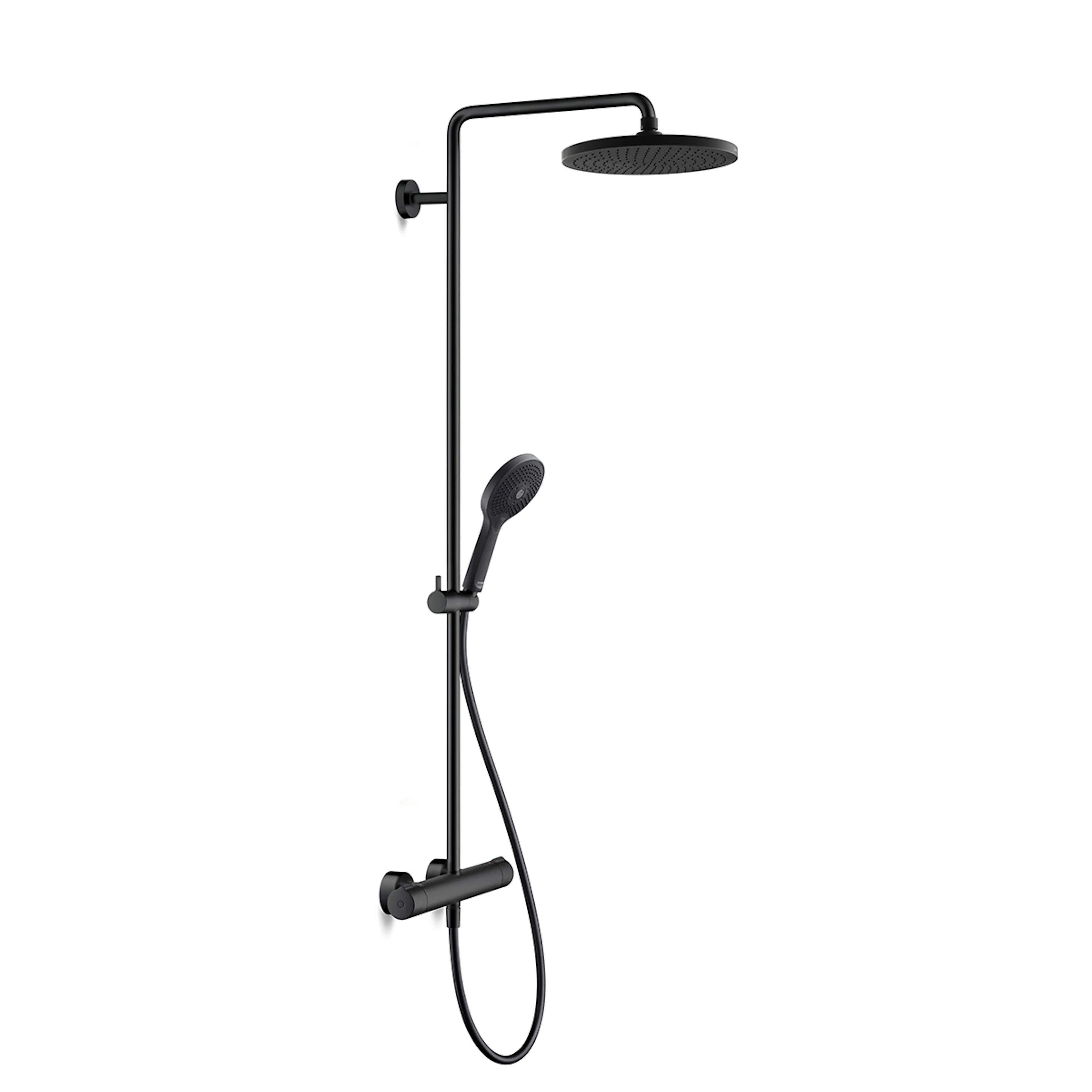 Takduschset Duravit C.1 Svart Matt Svart Matt