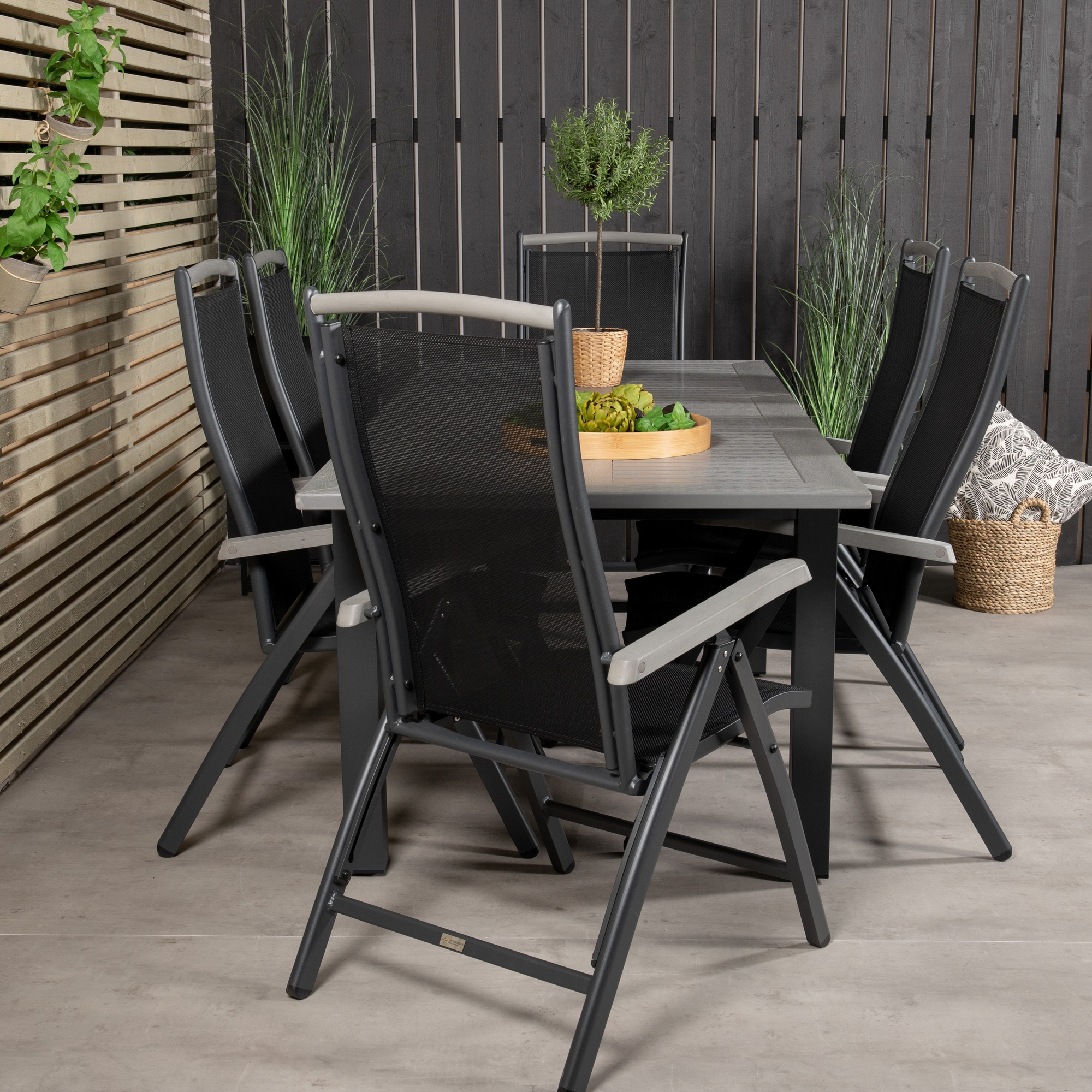 Matgrupp Venture Home Aleyna 160/240 med 6 Stolar