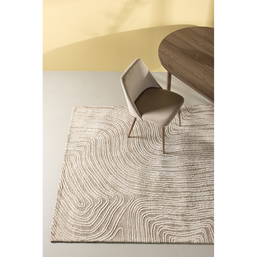Melle Micropolyester - 395*295-  -Rectangular-Ivory Beige 295x395 cm