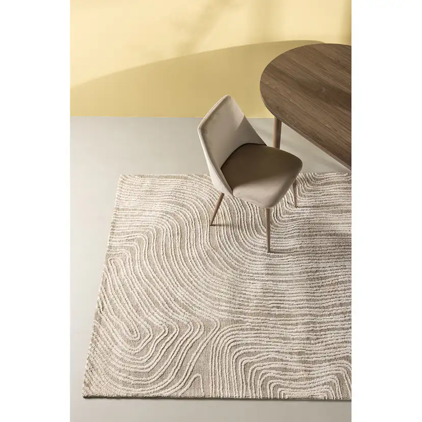 Melle Micropolyester - 395*295- -Rectangular-Ivory Beige 295x395 cm