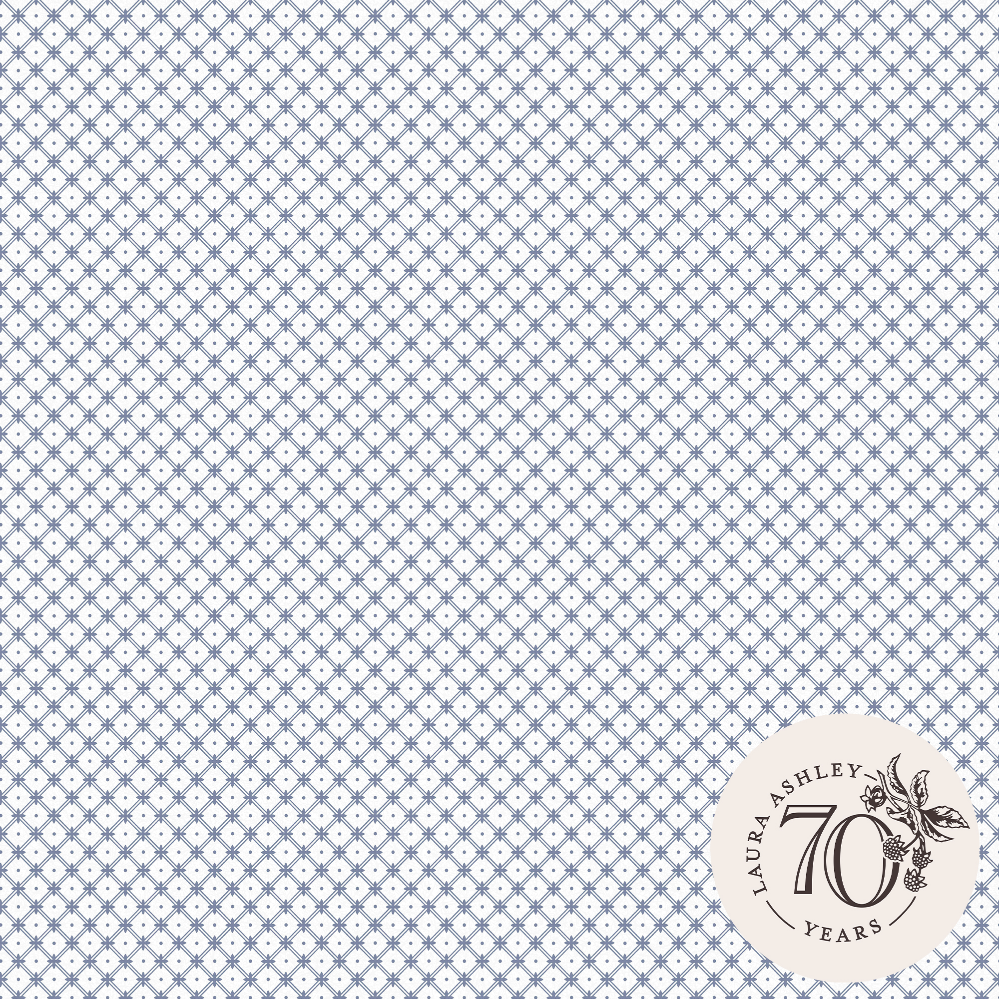 Tapet Laura Ashley Wickerwork Dark Seaspray Blå 120135
