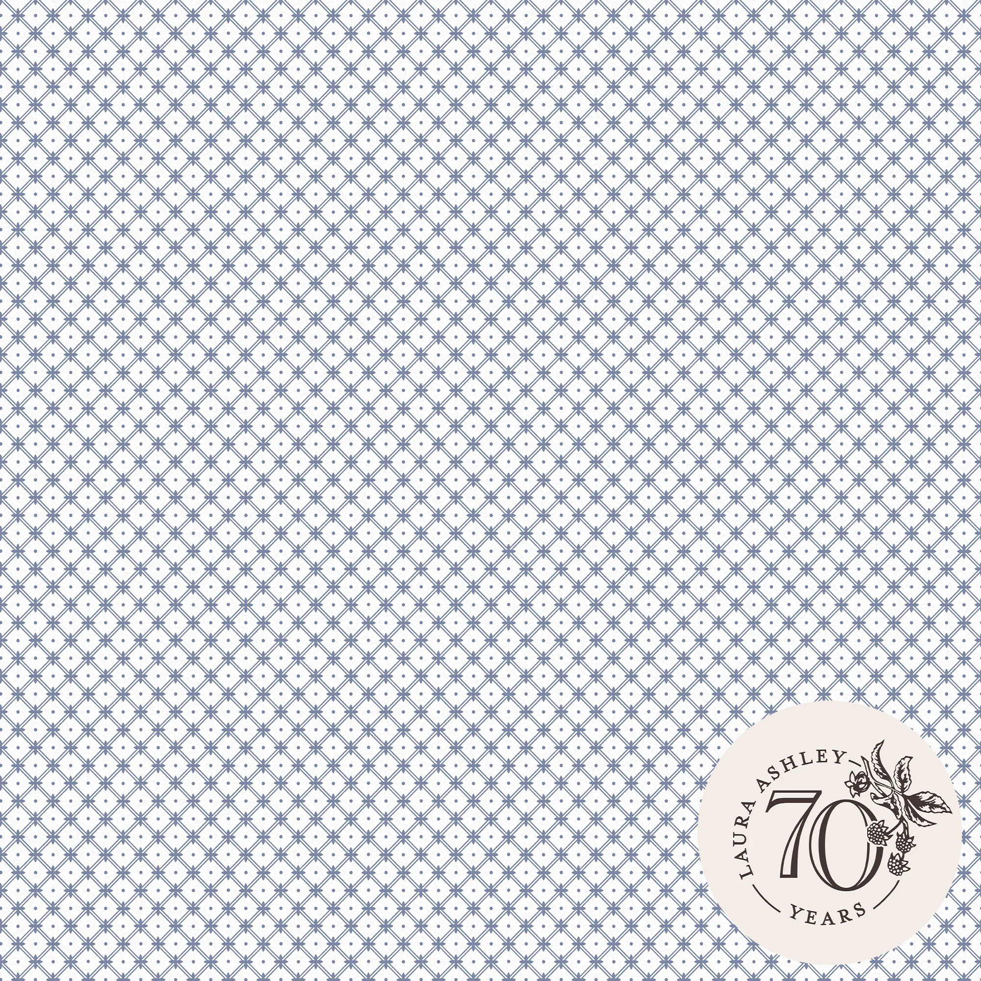 Tapet Laura Ashley Wickerwork Dark Seaspray Blå 120135
