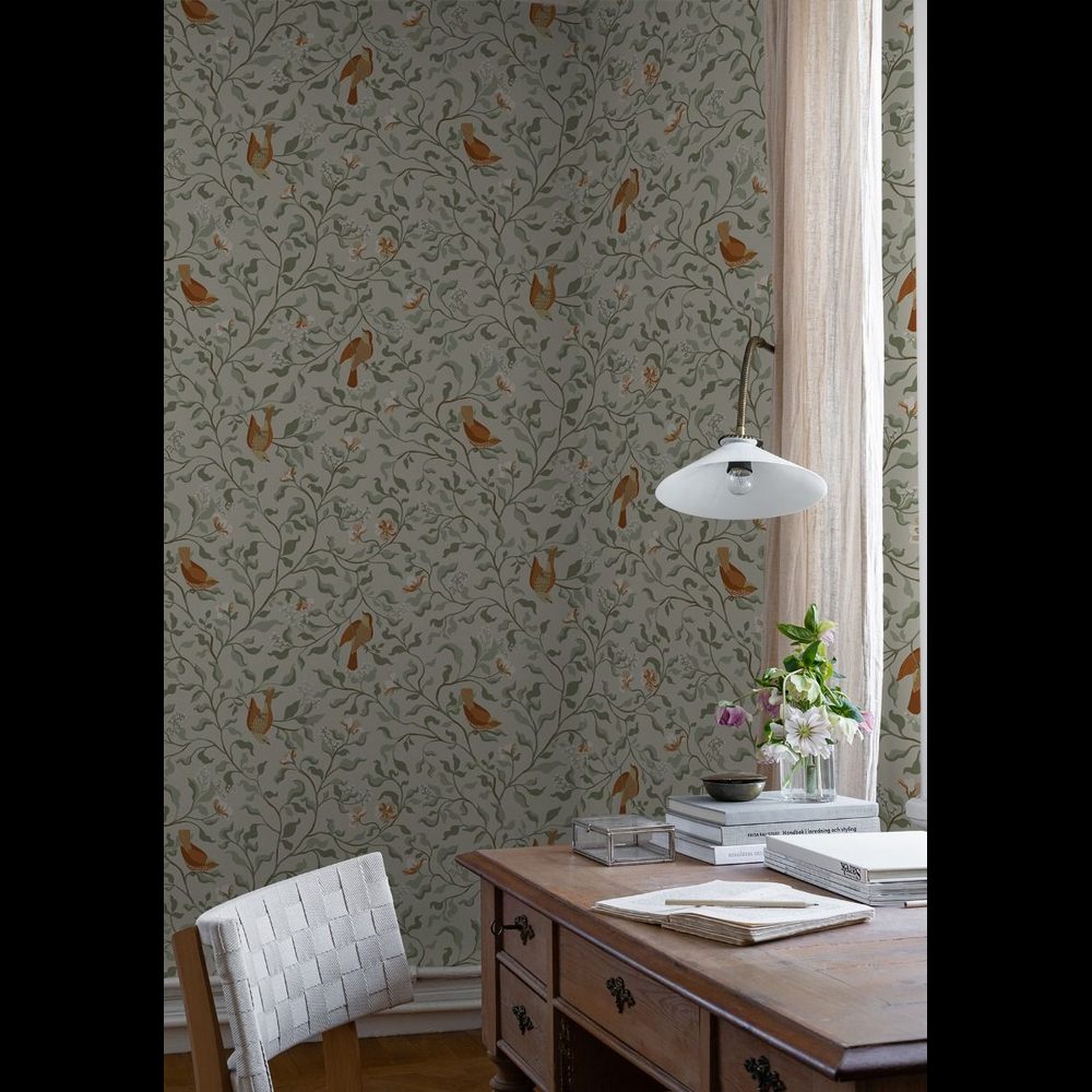 Tapeter Duro Flora Josefin 534-01 QuickUp, Mönstrad Beige