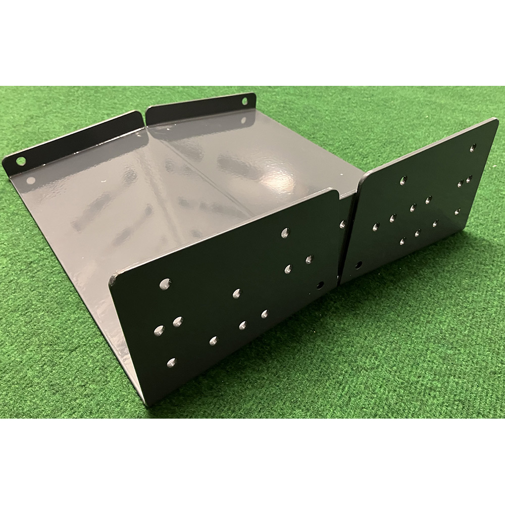 Parkbänk 2-pack bänkstativ corten Corten