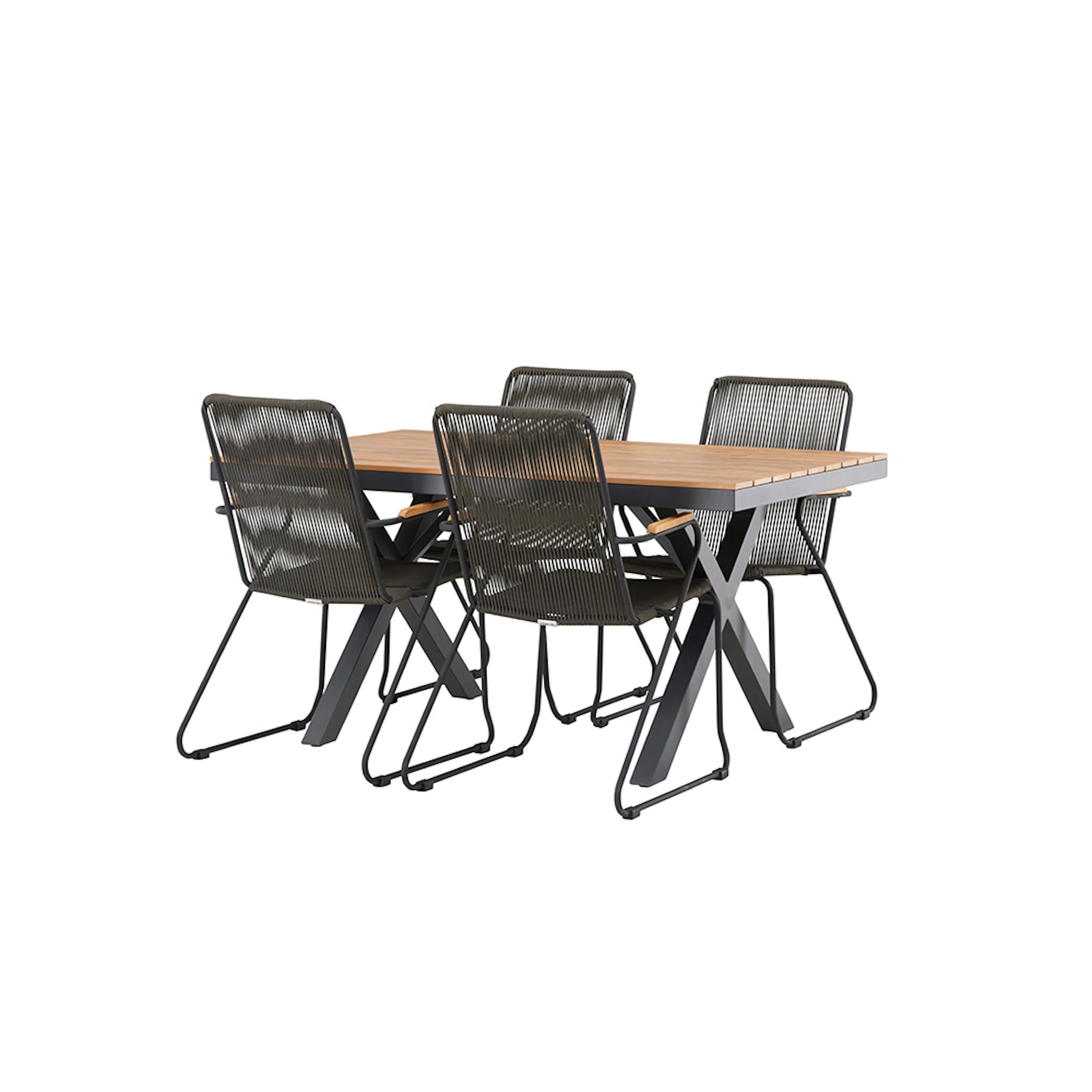 Matgrupp Venture Home Garcia Bord med 4 Bois Stolar