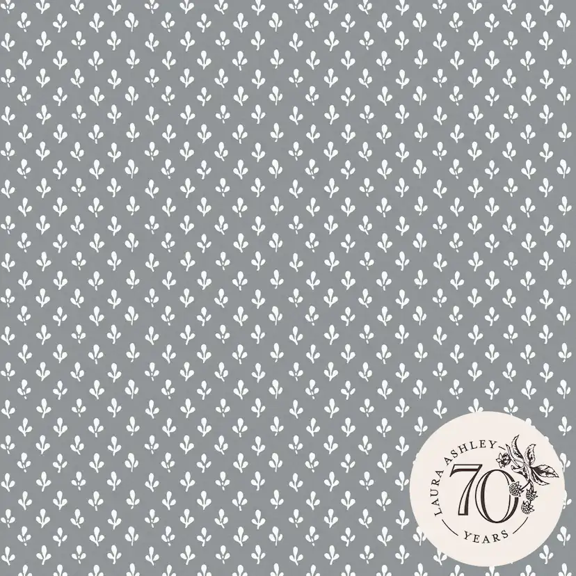 Tapet Laura Ashley Trefoil Slate Grå 119861