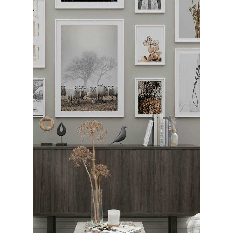 Poster Gallerix Sheep In Fog