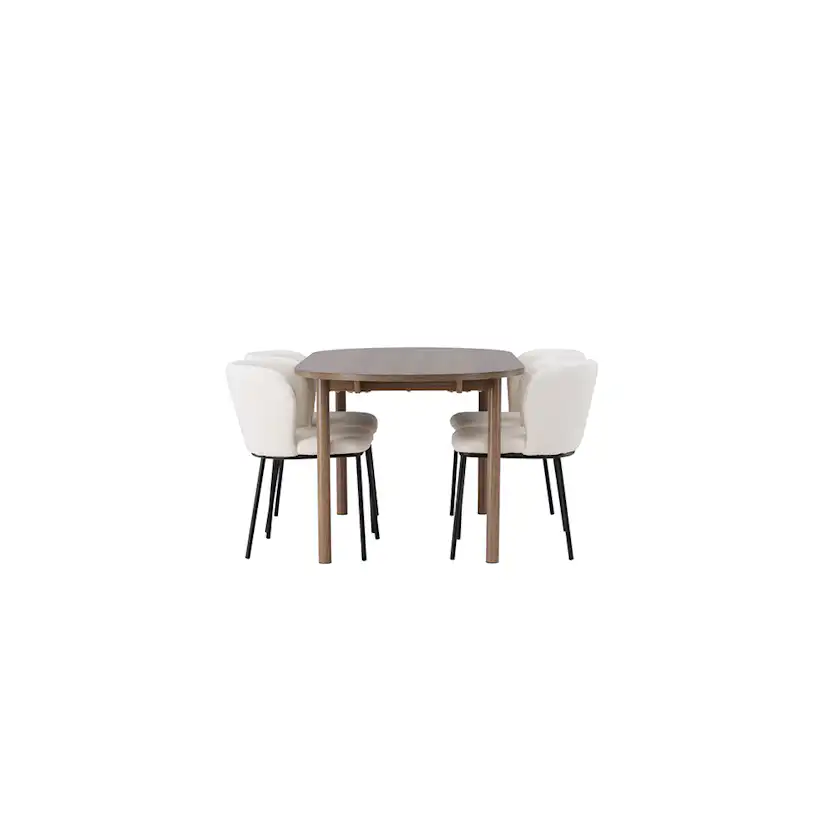 Matgrupp Venture Home Andy med 4 st Edina stolar