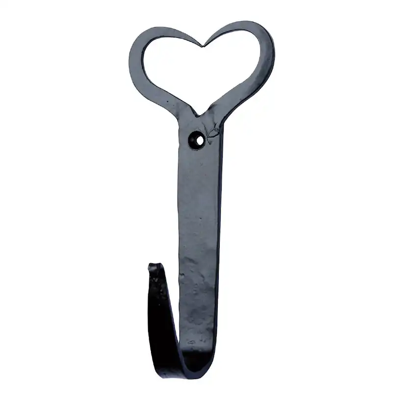 Klädkrok Millers 1-Krok Smide Svart 150 mm