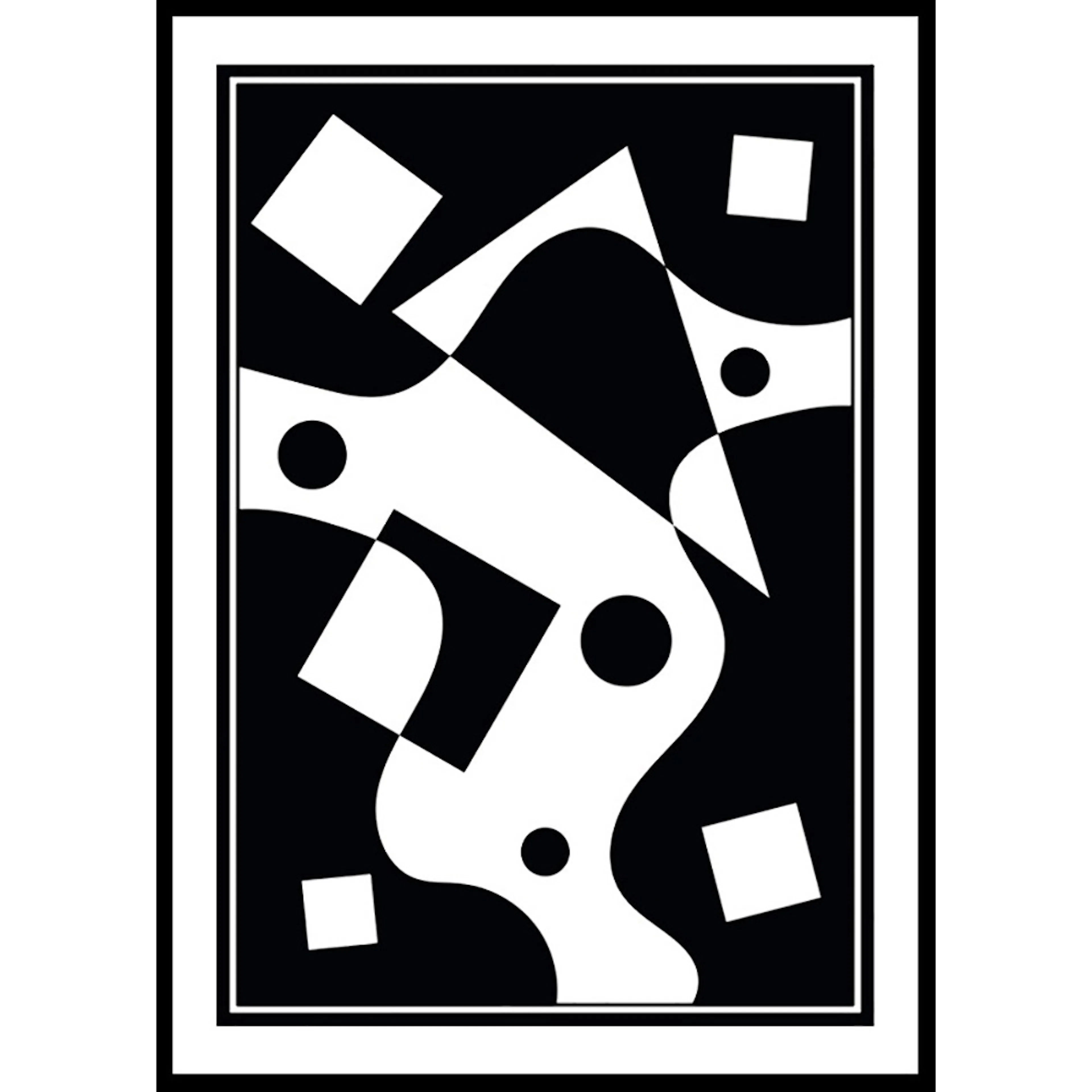 Poster Gallerix Abstract Geo BW