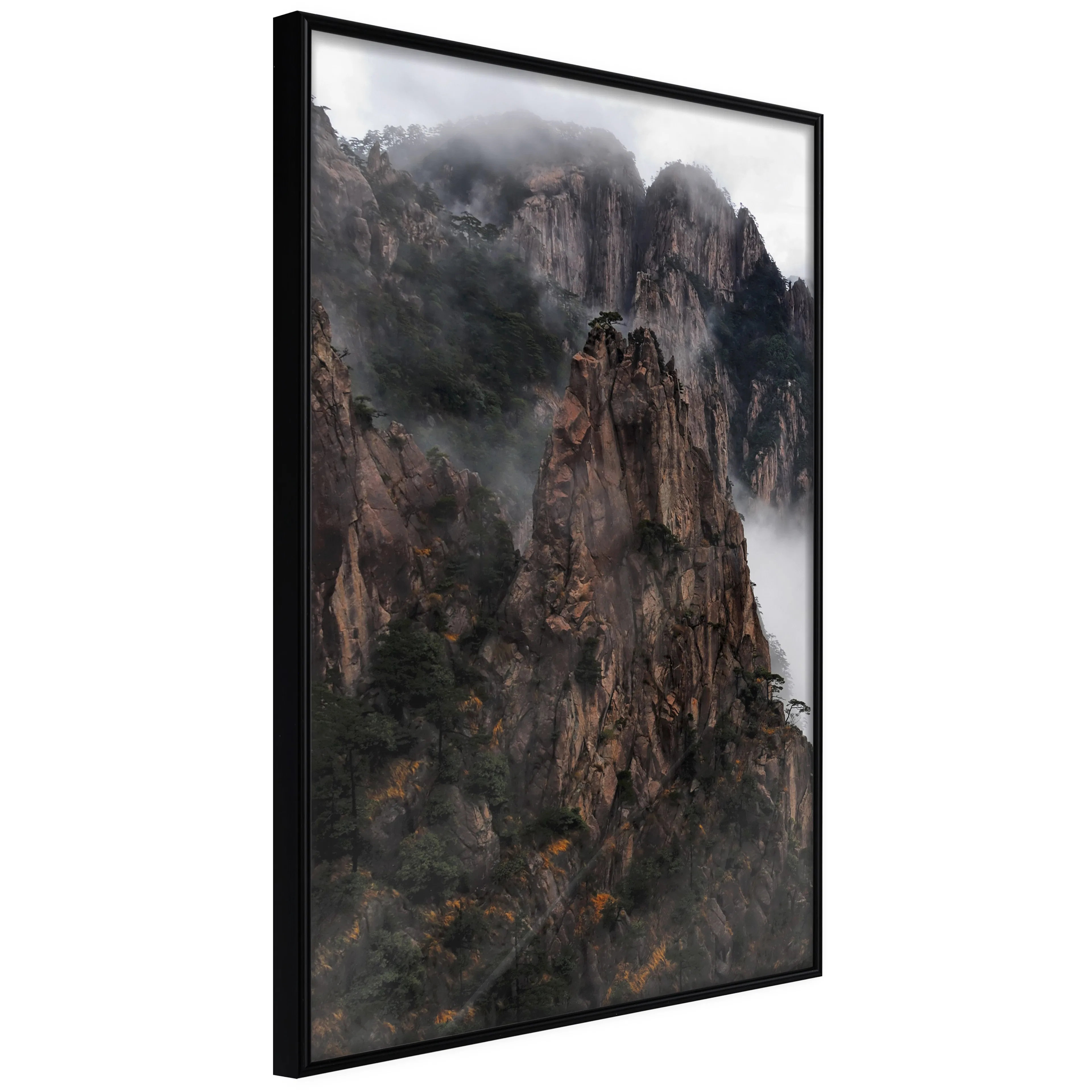Affisch - High Mountains [Poster] 40x60 Svart ram, 40x60 cm
