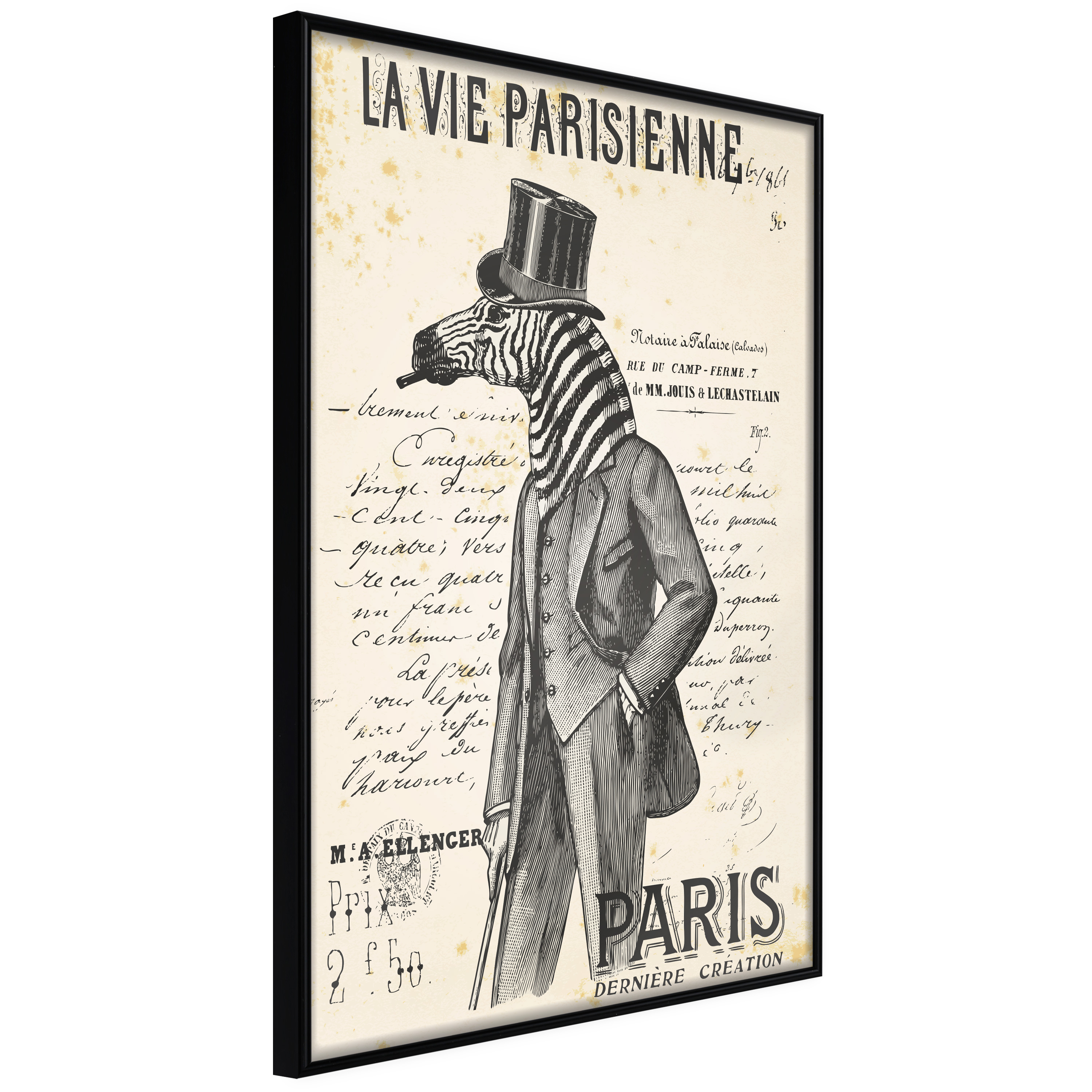 Affisch - La Vie Parisienne [Poster] 20x30 Svart ram, 20x30 cm