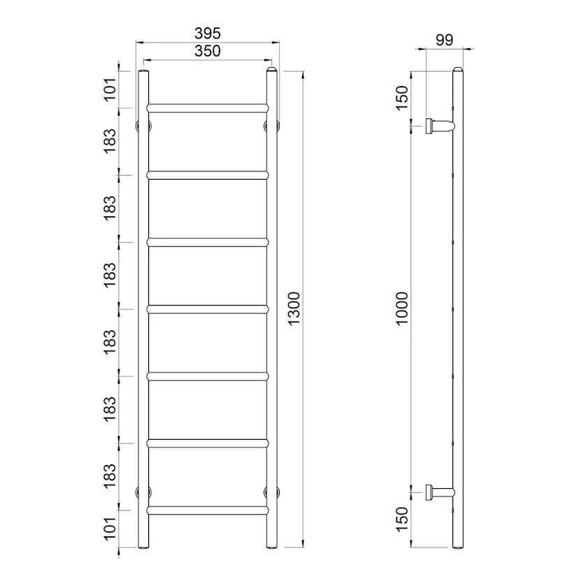 Handdukstork REJ Design Tango E 35744