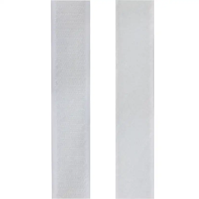 Kardborreband dubbelsidig 25mm 5 meter Vit Vit