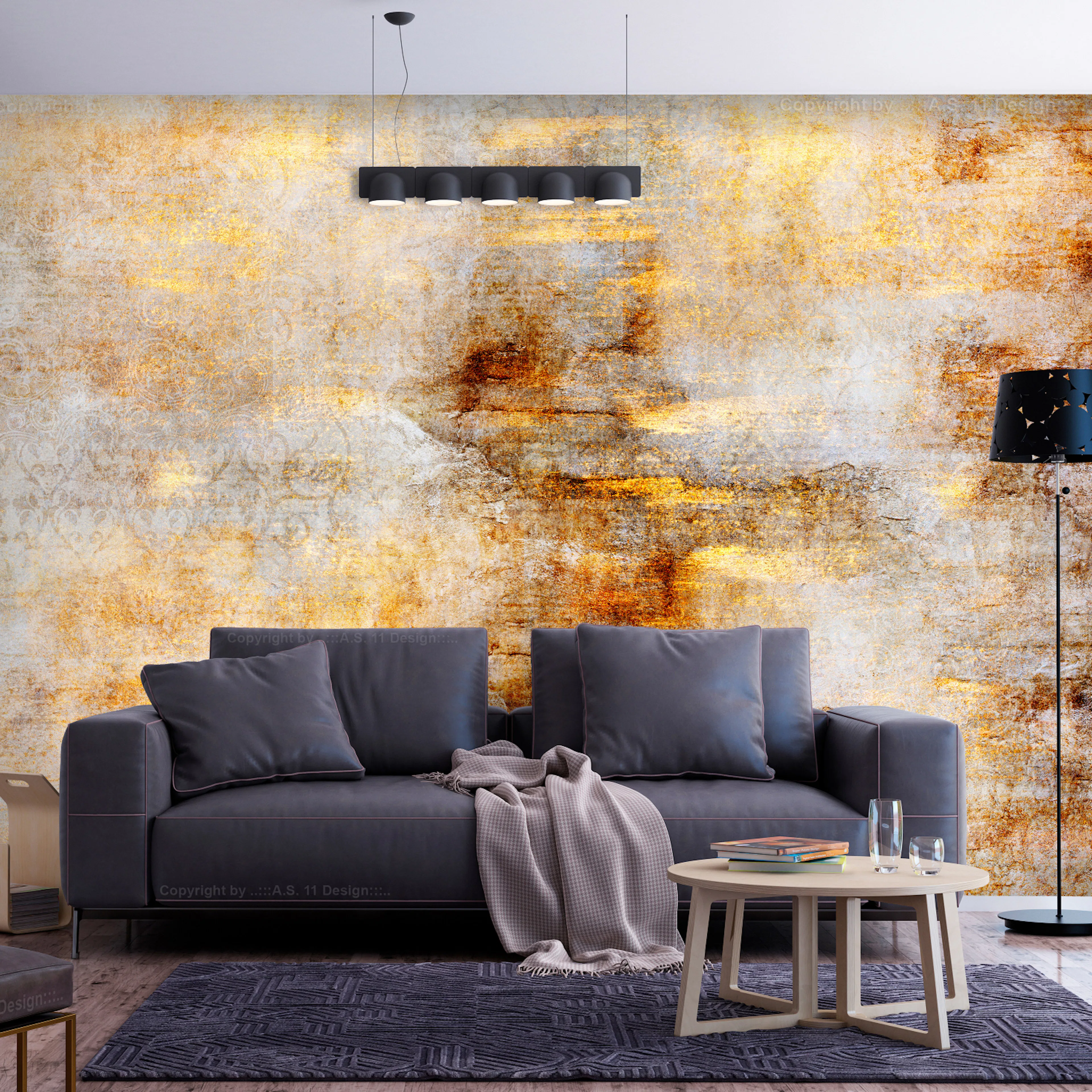 Fototapet - Golden Expression 450x315 450x315 cm