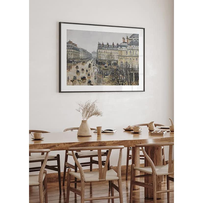 Poster Gallerix Place Du Thtre Franais Paris Rain By Camille Pissarro